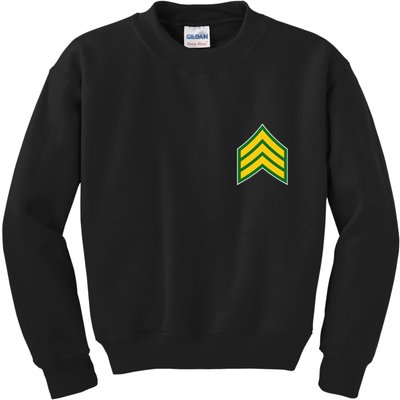 Sergeant Military Badge Kids Sweatshirt