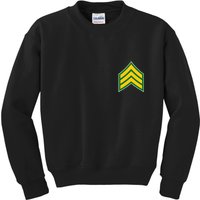 Sergeant Military Badge Kids Sweatshirt