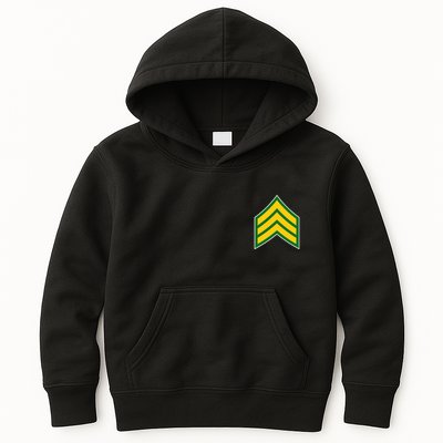 Sergeant Military Badge Kids Hoodie