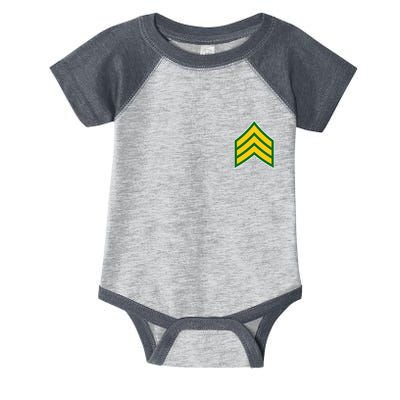 Sergeant Military Badge Infant Baby Jersey Bodysuit