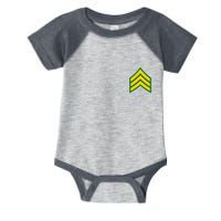 Sergeant Military Badge Infant Baby Jersey Bodysuit