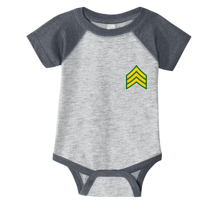 Sergeant Military Badge Infant Baby Jersey Bodysuit