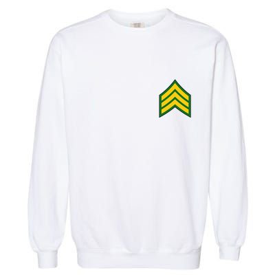 Sergeant Military Badge Garment-Dyed Sweatshirt
