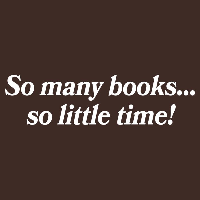So Many Books So Little Time Reading Fan Book Lover Poster