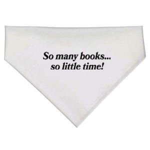 So Many Books So Little Time Reading Fan Book Lover USA-Made Doggie Bandana