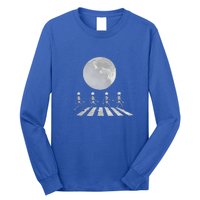 Skeleton Moon Band Tees Funny Rock Concert Halloween Graphic Long Sleeve Shirt