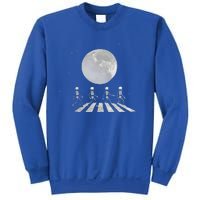 Skeleton Moon Band Tees Funny Rock Concert Halloween Graphic Sweatshirt