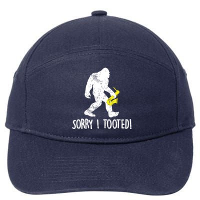 School Marching Band Sax Player Funny Saxophone 7-Panel Snapback Hat