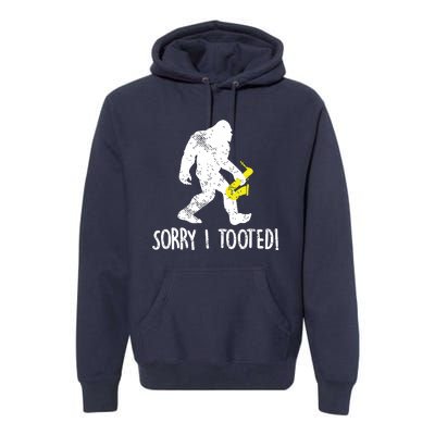 School Marching Band Sax Player Funny Saxophone Premium Hoodie