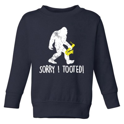 School Marching Band Sax Player Funny Saxophone Toddler Sweatshirt