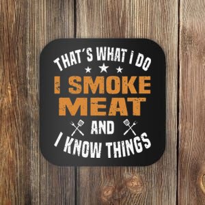 Smoking Meat BBQ Grilling Smoker Smoked Meat Coaster