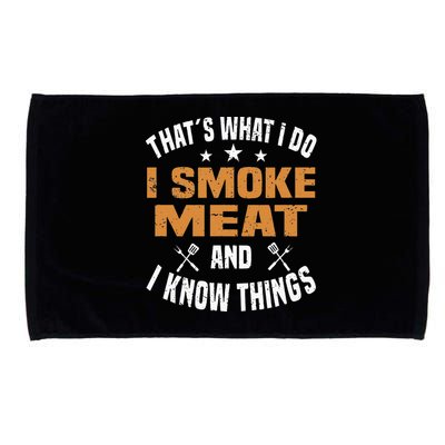 Smoking Meat BBQ Grilling Smoker Smoked Meat Microfiber Hand Towel