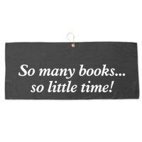So Many Books Little Time Loves To Read Books Bookworm Large Microfiber Waffle Golf Towel