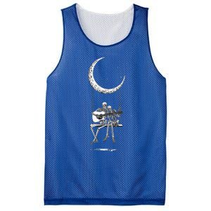 Skeleton Moon Band Rock And Roll Concert Graphic Mesh Reversible Basketball Jersey Tank