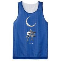 Skeleton Moon Band Rock And Roll Concert Graphic Mesh Reversible Basketball Jersey Tank