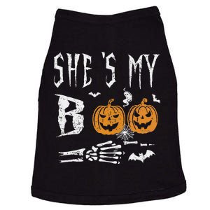 SheS My Boo Skeleton Hand Pumpkin Halloween Matching Funny Doggie Tank