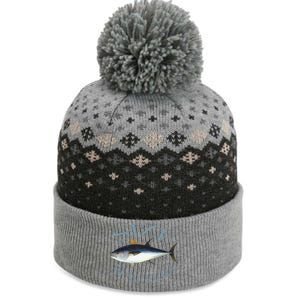 Size Matters Bluefin Tuna Fish Angler Gear Funny Fishing Pun The Baniff Cuffed Pom Beanie