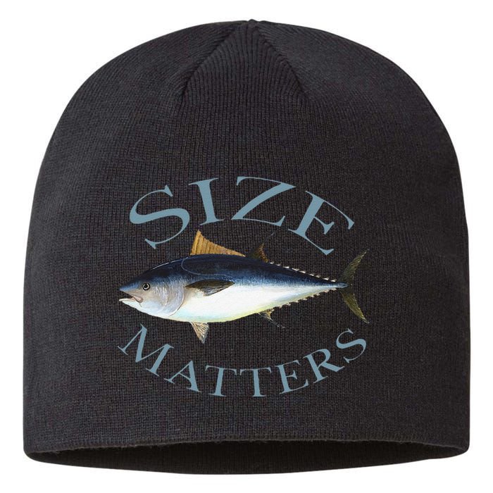 Size Matters Bluefin Tuna Fish Angler Gear Funny Fishing Pun Sustainable Beanie