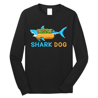 Shark Marine Biologist Ocean Animal Hot Dog Shark Long Sleeve Shirt