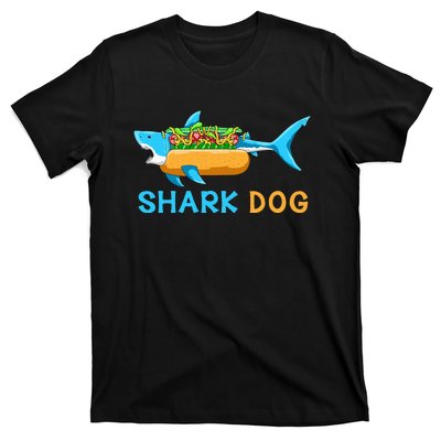 Shark Marine Biologist Ocean Animal Hot Dog Shark T-Shirt