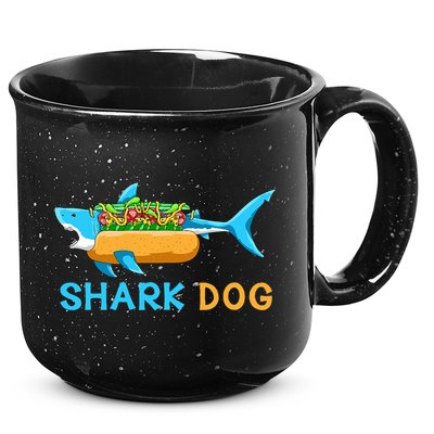 Shark Marine Biologist Ocean Animal Hot Dog Shark 15oz Campfire Ceramic Mug