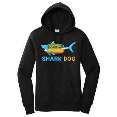 Shark Marine Biologist Ocean Animal Hot Dog Shark Women's Pullover Hoodie
