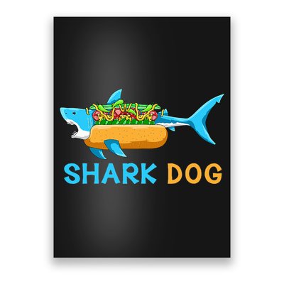 Shark Marine Biologist Ocean Animal Hot Dog Shark Poster