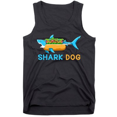 Shark Marine Biologist Ocean Animal Hot Dog Shark Tank Top