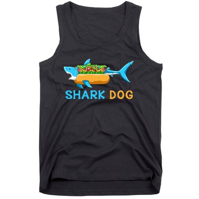 Shark Marine Biologist Ocean Animal Hot Dog Shark Tank Top