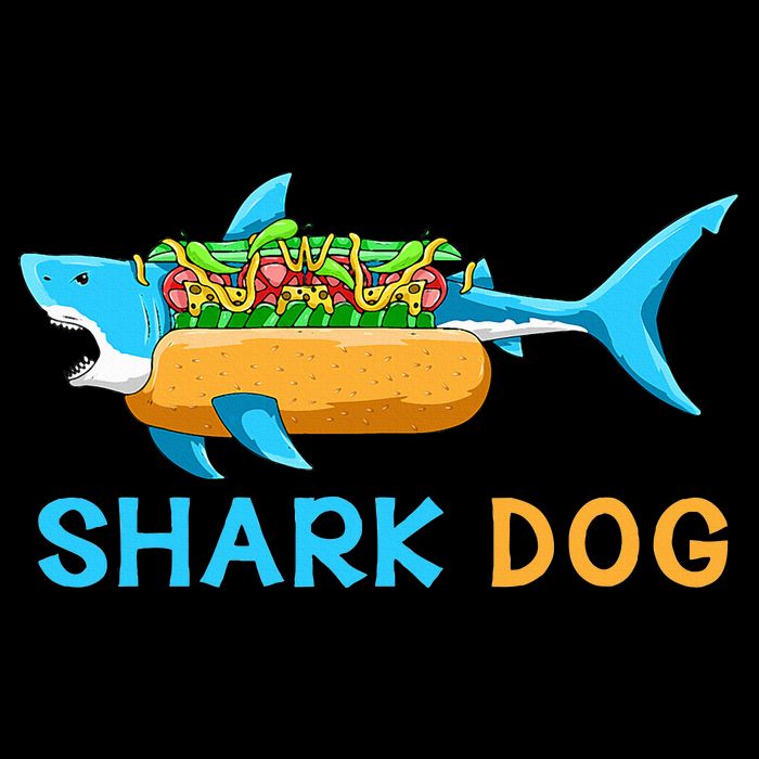 Shark Marine Biologist Ocean Animal Hot Dog Shark Womens T-Shirt