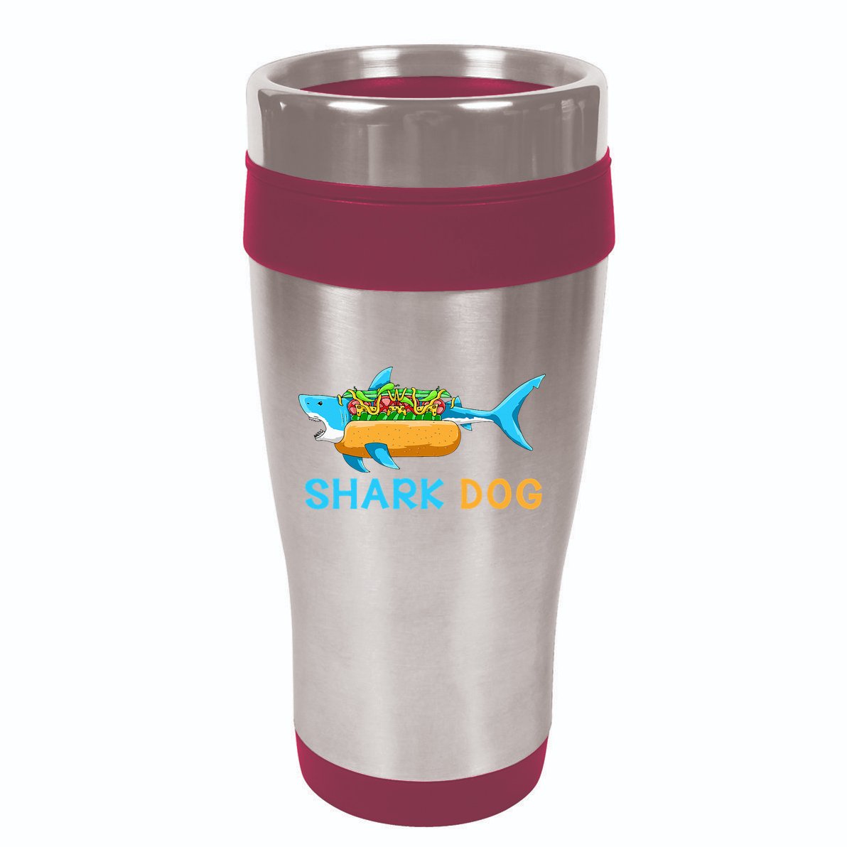 Shark Marine Biologist Ocean Animal Hot Dog Shark 16oz Travel Tumbler