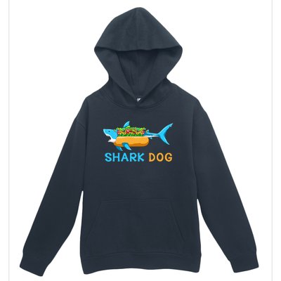 Shark Marine Biologist Ocean Animal Hot Dog Shark Urban Pullover Hoodie