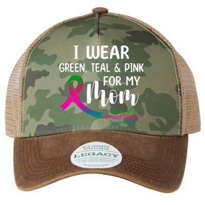 Support Metastatic Breast Cancer Awareness Pink Ribbon Legacy Tie Dye Trucker Hat