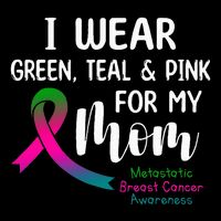 Support Metastatic Breast Cancer Awareness Pink Ribbon Stripe Pom Pom Beanie
