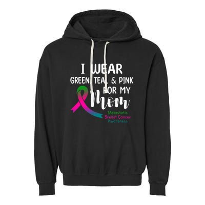 Support Metastatic Breast Cancer Awareness Pink Ribbon Garment-Dyed Fleece Hoodie