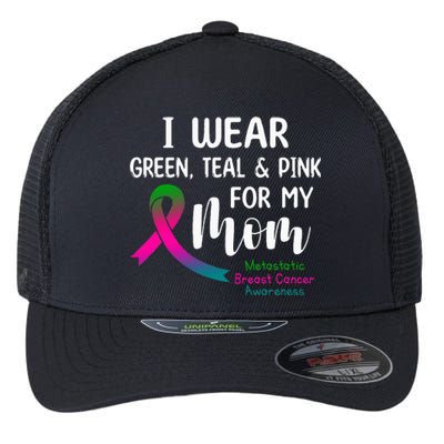 Support Metastatic Breast Cancer Awareness Pink Ribbon Flexfit Unipanel Trucker Cap