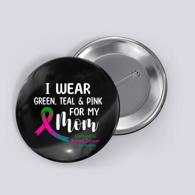 Support Metastatic Breast Cancer Awareness Pink Ribbon Button