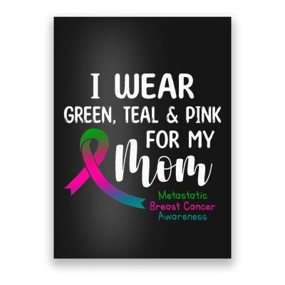 Support Metastatic Breast Cancer Awareness Pink Ribbon Poster