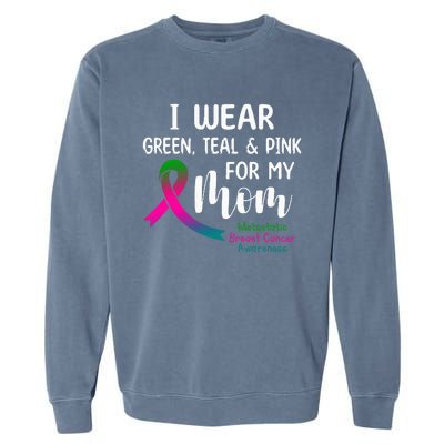 Support Metastatic Breast Cancer Awareness Pink Ribbon Garment-Dyed Sweatshirt