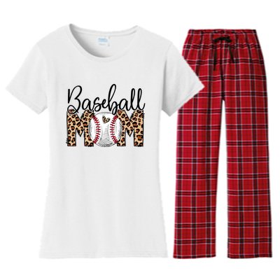 Sports Mom Bundle Baseball Women's Flannel Pajama Set