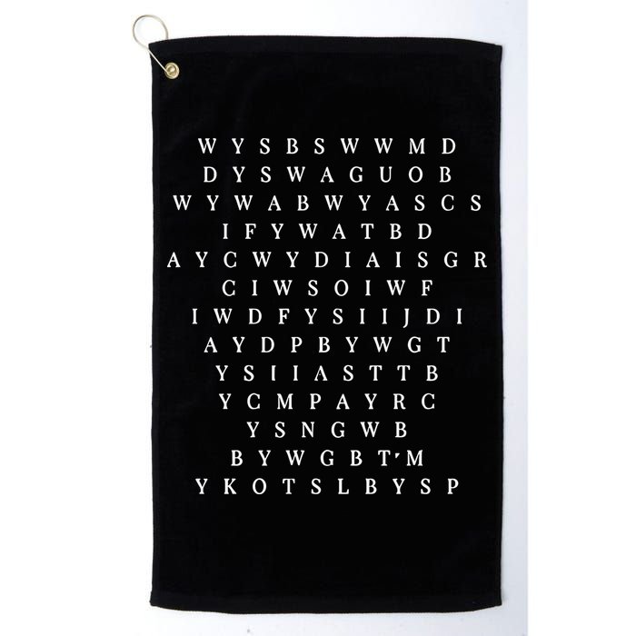 Smallest Man Bridge Tortured Poet Golf Towel