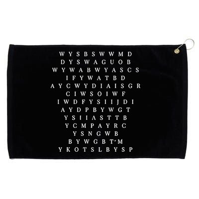 Smallest Man Bridge Tortured Poet Grommeted Golf Towel