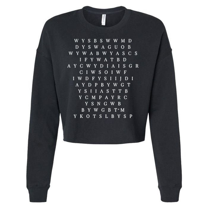 Smallest Man Bridge Tortured Poet Cropped Pullover Crew
