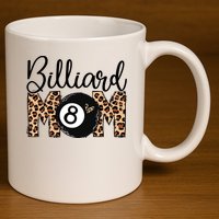 Sports Mom Bundle Billiard 11oz C Handle Ceramic Mug