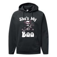 SheS My Boo Matching Halloween Pajama Couples HeS My Boo Performance Fleece Hoodie