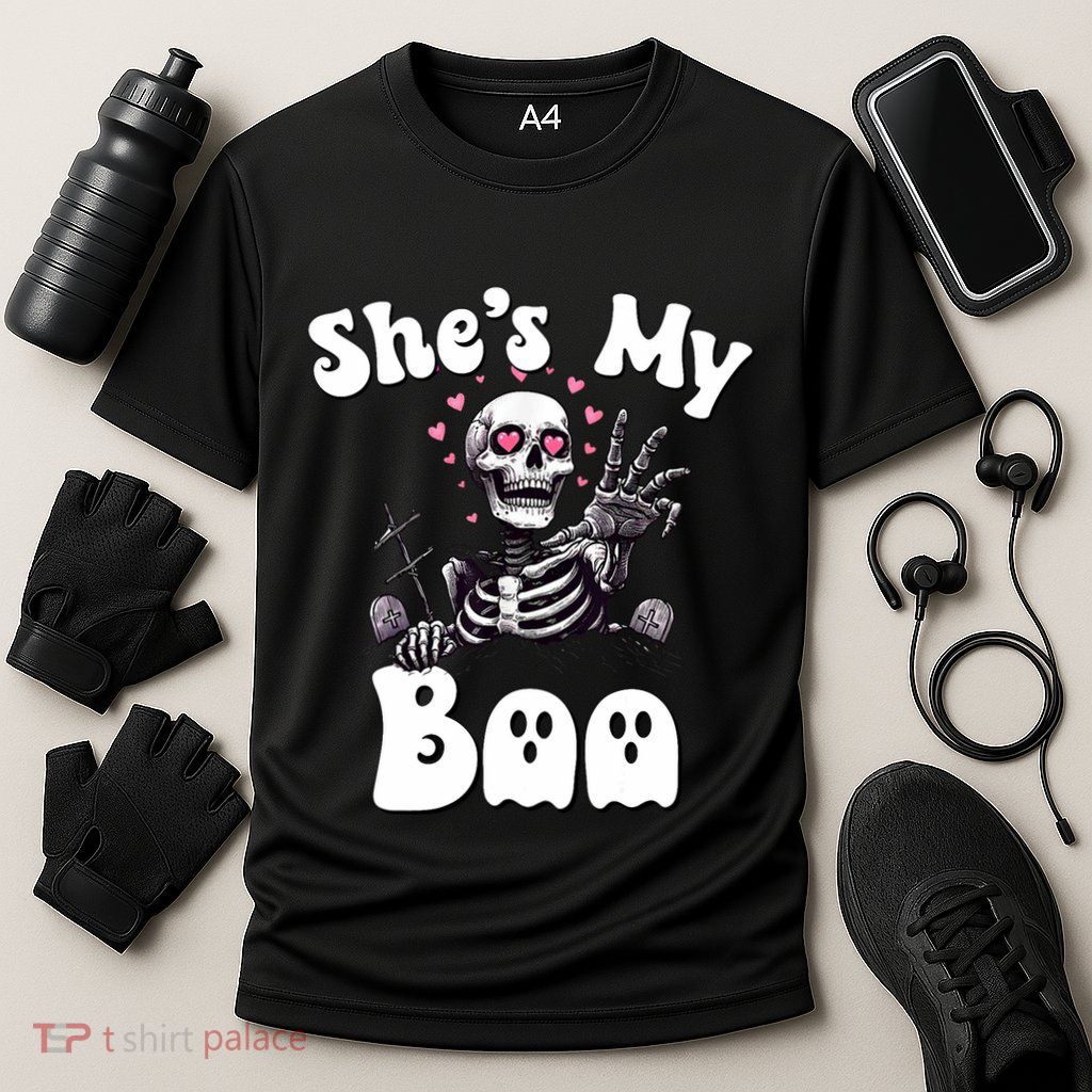 SheS My Boo Matching Halloween Pajama Couples HeS My Boo Performance Shirt