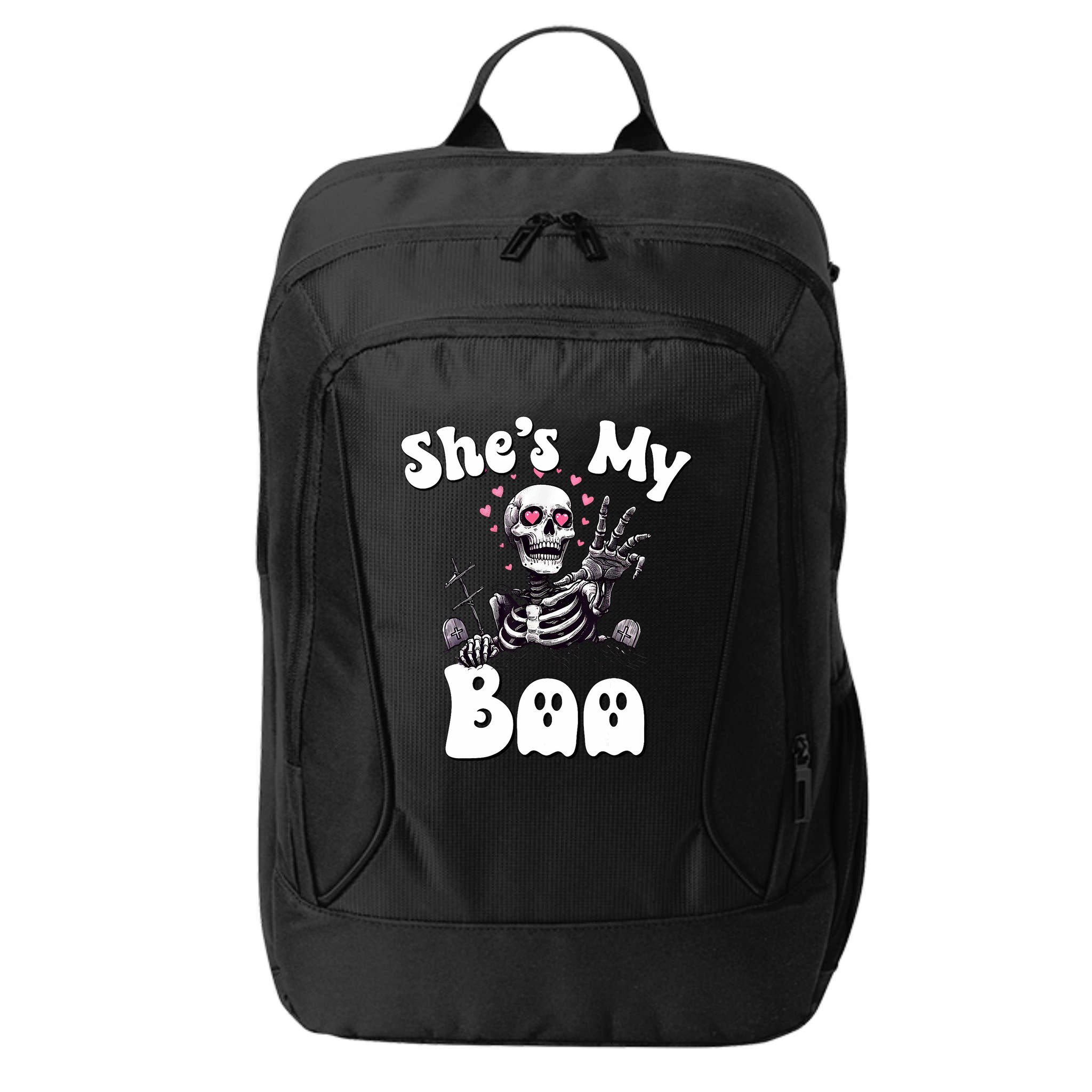 SheS My Boo Matching Halloween Pajama Couples HeS My Boo City Backpack