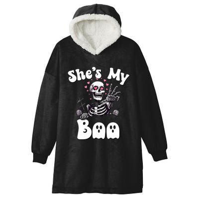 SheS My Boo Matching Halloween Pajama Couples HeS My Boo Hooded Wearable Blanket