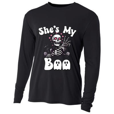 SheS My Boo Matching Halloween Pajama Couples HeS My Boo Cooling Performance Long Sleeve Crew