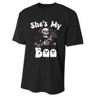 SheS My Boo Matching Halloween Pajama Couples HeS My Boo Performance Sprint T-Shirt